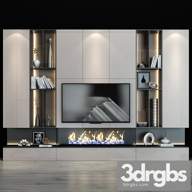 Tv shelf 0124 3D Model Download