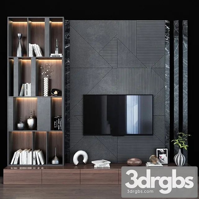 Tv shelf 0132 3D Model Download