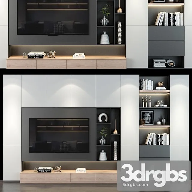 Tv shelf 0231 3D Model Download