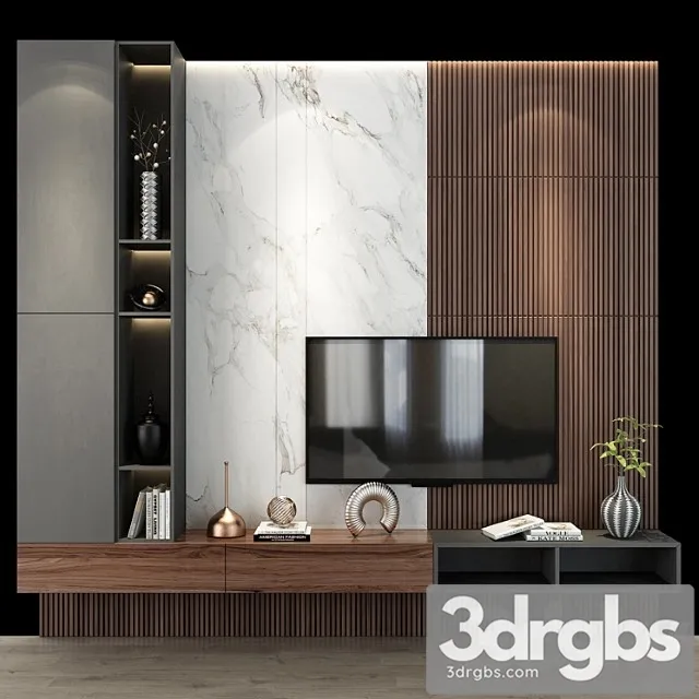 Tv shelf 0239 3D Model Download
