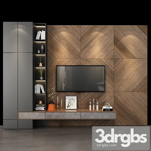 Tv shelf 0240 3D Model Download