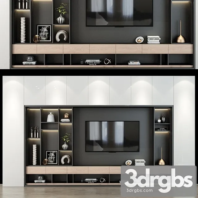 Tv shelf 0242 3D Model Download