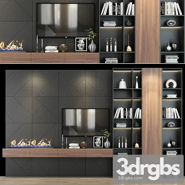 Tv shelf 0254 3D Model Download