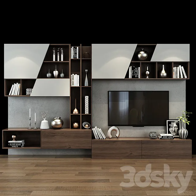 TV shelf 0279 3D Model