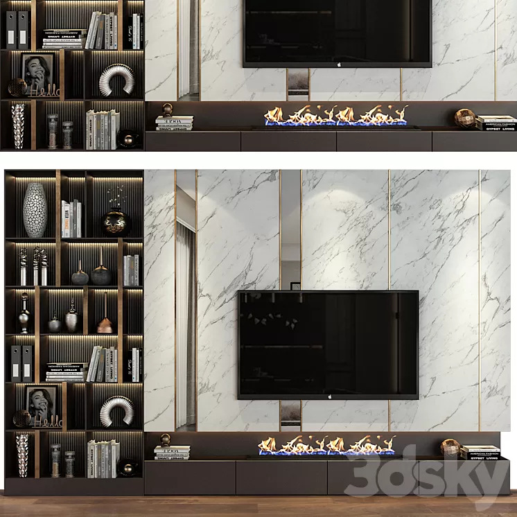TV shelf 0474 3D Model