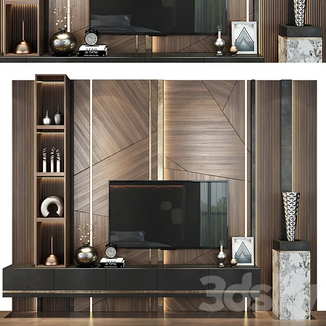 TV shelf 0562 3D Model