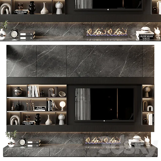 TV shelf 0688 3D Model TV shelf 0688 3D Model