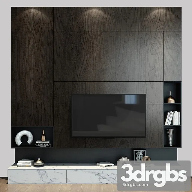 Tv shelf 082_3 3D Model Download