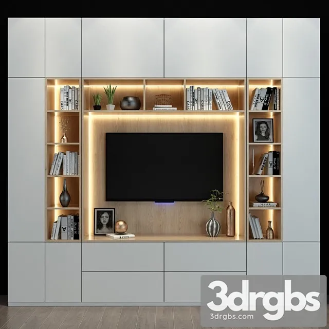 Tv shelf 65 3D Model Download