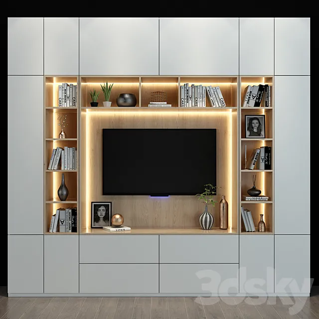 TV shelf 65 3DModel TV shelf 65 3DModel
