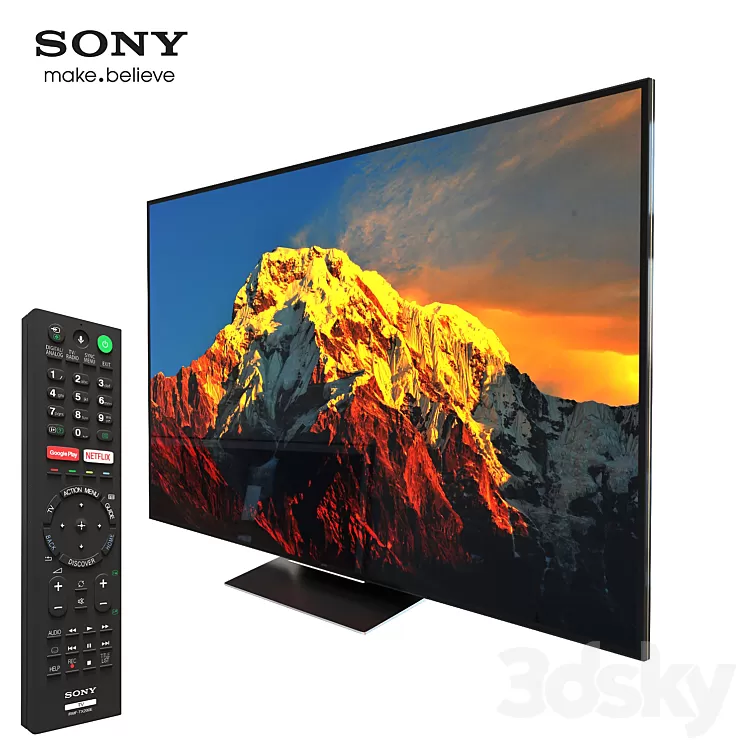 TV Sony KD-75XD9405 3D Model