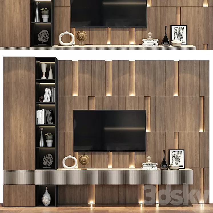 TV stand 27 3D Model Free Download