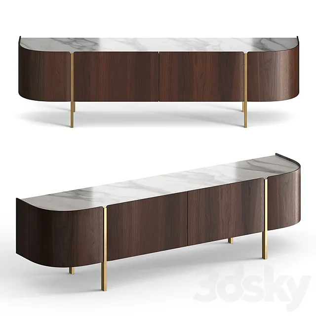 TV stand Atlantis Wood.Root 3D Model TV stand Atlantis Wood.Root 3D Model