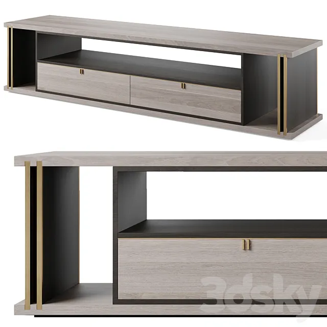 TV stand DHAKA by Frato 3D Model TV stand DHAKA by Frato 3D Model
