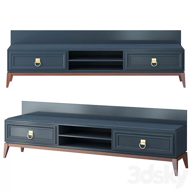 TV stand Elegante 3D Model Free Download