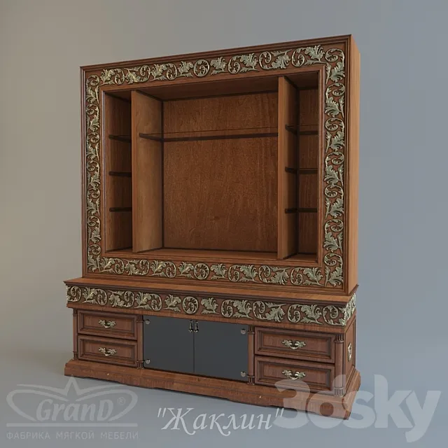 TV stand from kolekci “Jacqueline” 3DModel TV stand from kolekci “Jacqueline” 3DModel