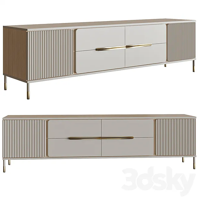 TV stand Glam TV Media Console Console 3D Model TV stand Glam TV Media Console Console 3D Model