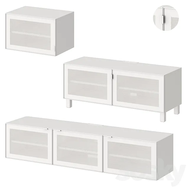 TV stand Ikea Bestå Bestå Mortviken Mortviken 3D Model TV stand Ikea Bestå Bestå Mortviken Mortviken 3D Model