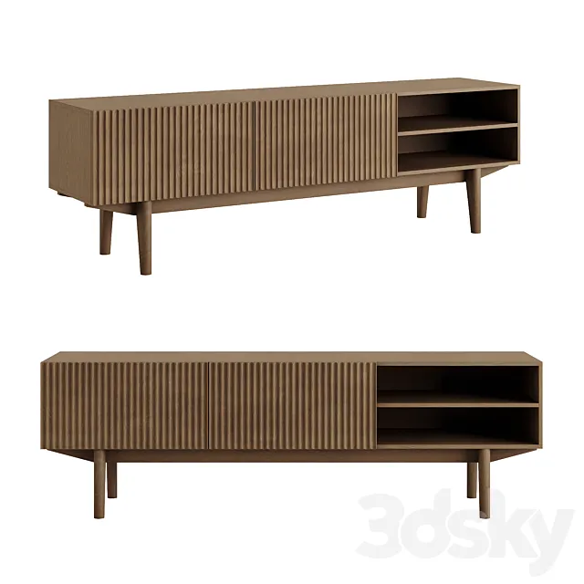 TV stand Kelly brown 3D Model TV stand Kelly brown 3D Model