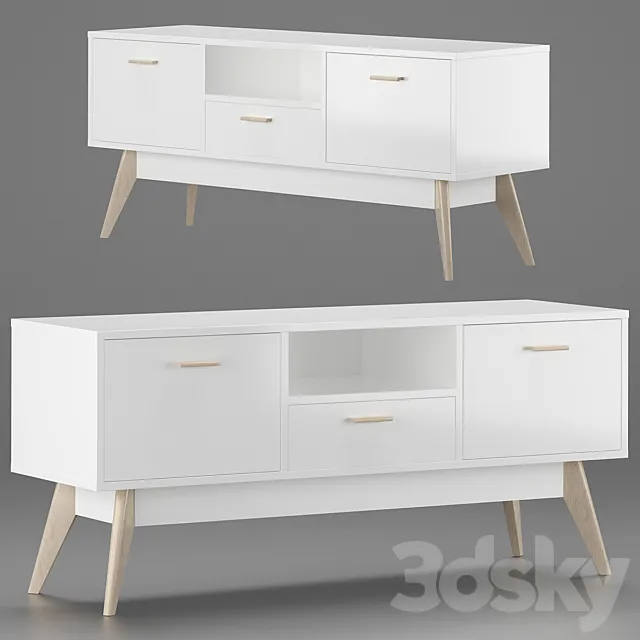 TV stand Nordic-2 Light 3D Model TV stand Nordic-2 Light 3D Model