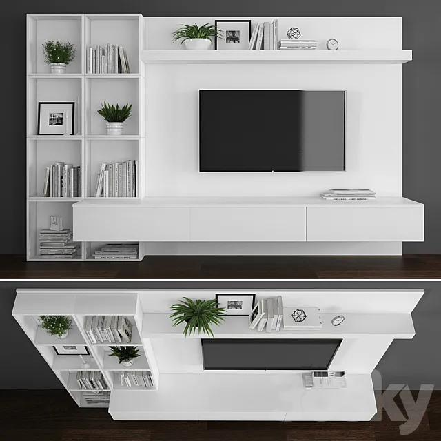 Tv stand set 084 3DModel Tv stand set 084 3DModel
