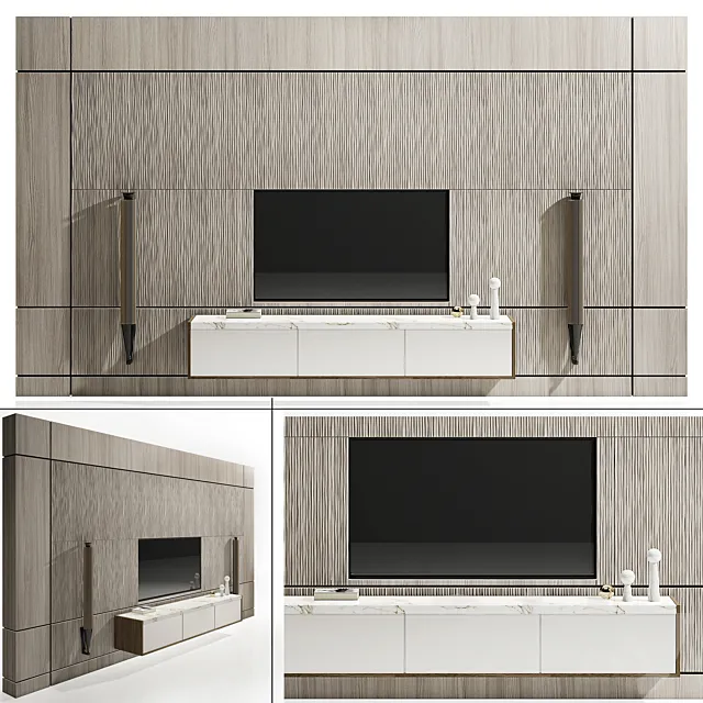 Tv stand set 2 3D Model Tv stand set 2 3D Model