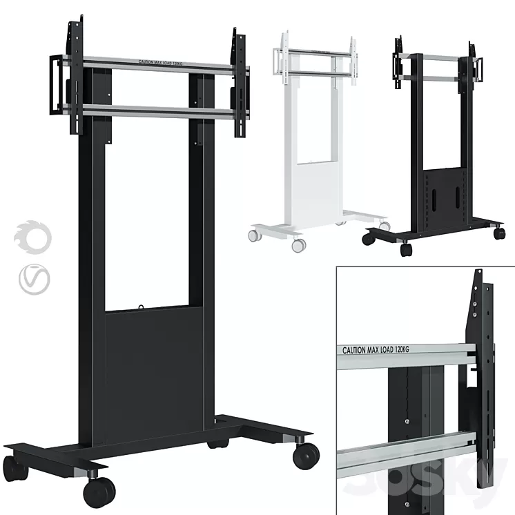 TV stand SMS Func Mobile 3D Model TV stand SMS Func Mobile 3D Model