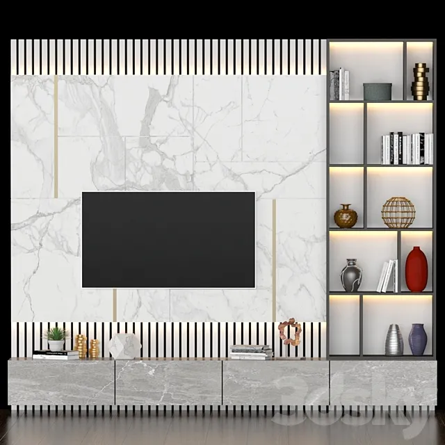 Tv Stand_91 3D Model Tv Stand_91 3D Model