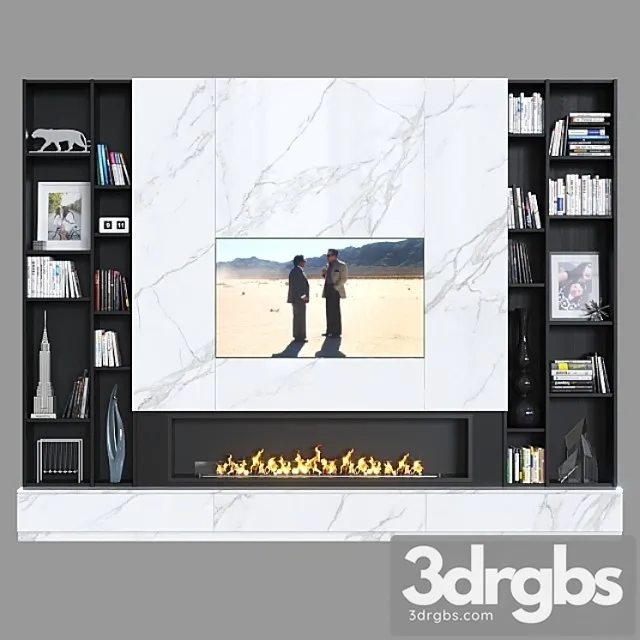 TV Wall 015 3D Model Download