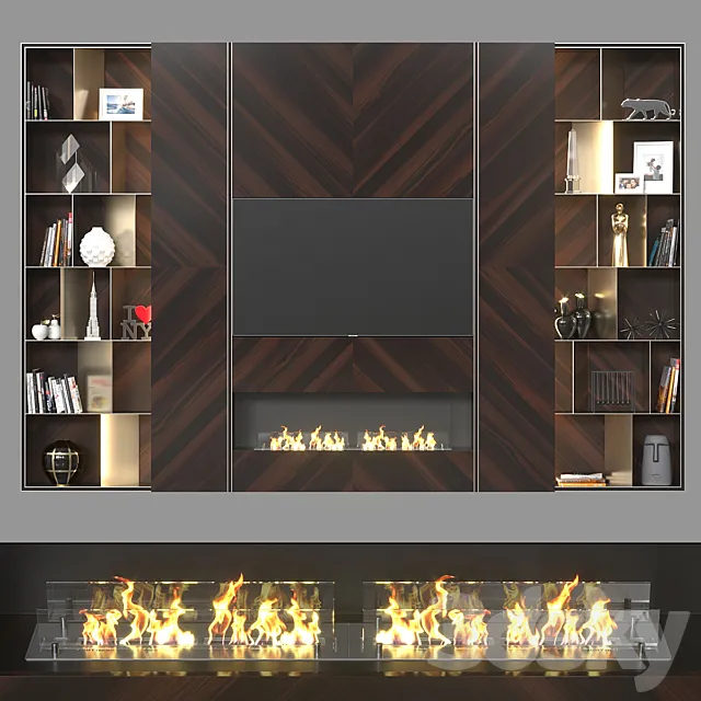 TV wall 038. 3D Model TV wall 038. 3D Model