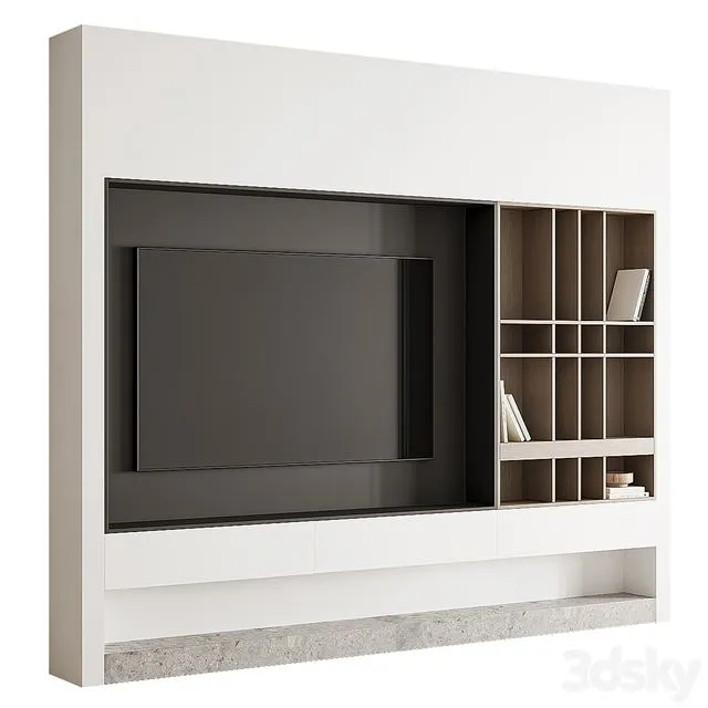 TV wall 05 3D Model