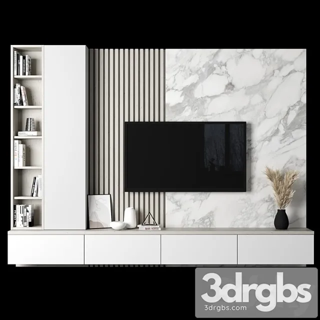 TV WAll 056 3D Model Download