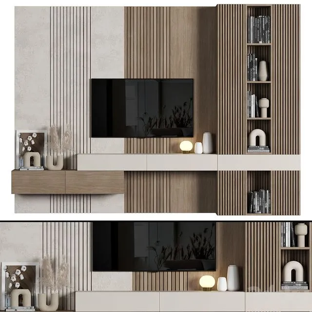 TV Wall 067 3D Model