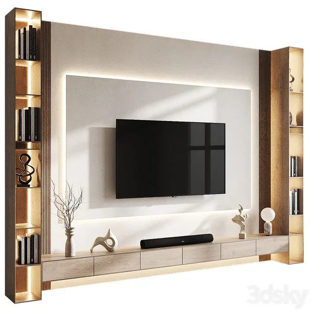 Tv Wall 089 3D Model