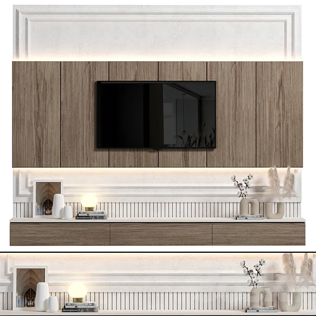 TV Wall 101 3D Model TV Wall 101 3D Model