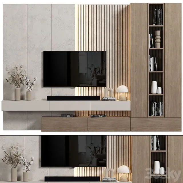 TV Wall 118 3D Model