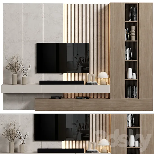 TV Wall 118 3D Model