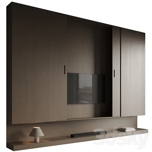 TV Wall 12 3D Model