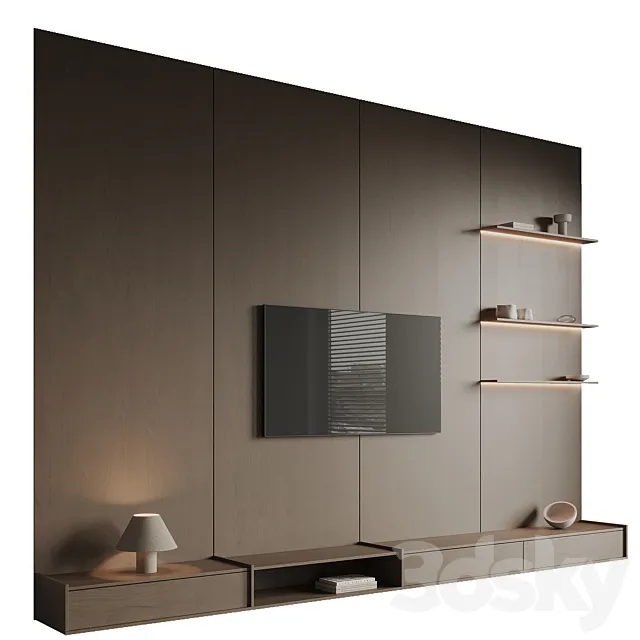 TV Wall 13 3D Model