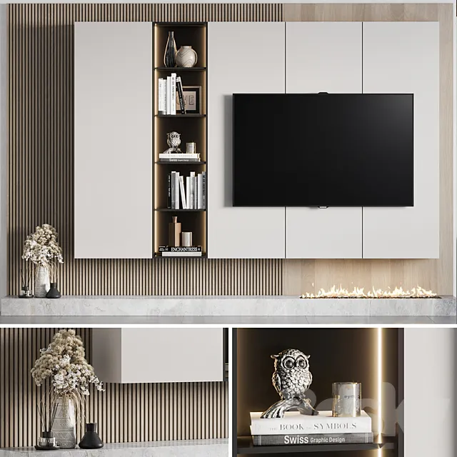 Tv wall 13 3DModel