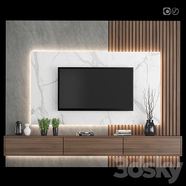 TV Wall 13 3DModel TV Wall 13 3DModel