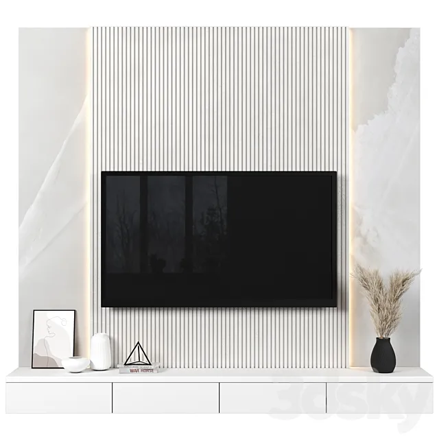 TV Wall 137 3D Model