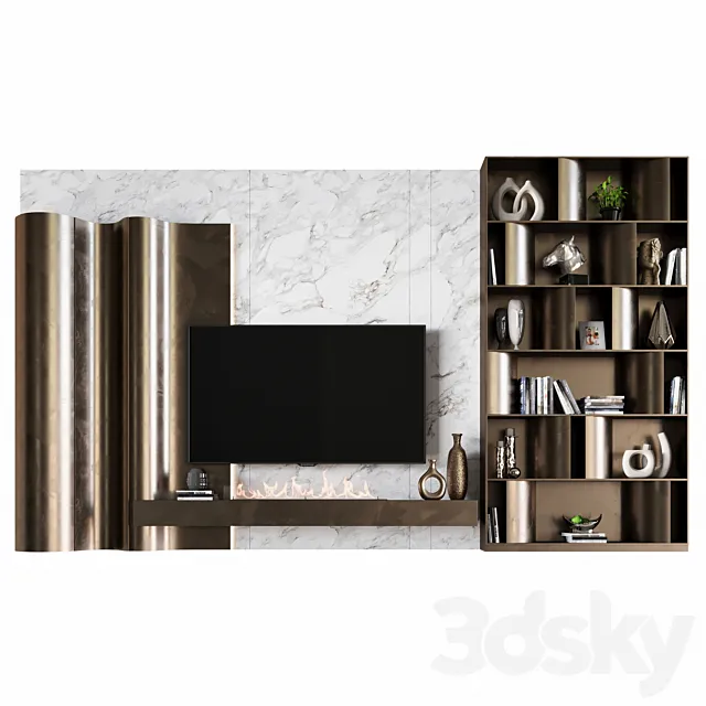 TV Wall 17 3D Model