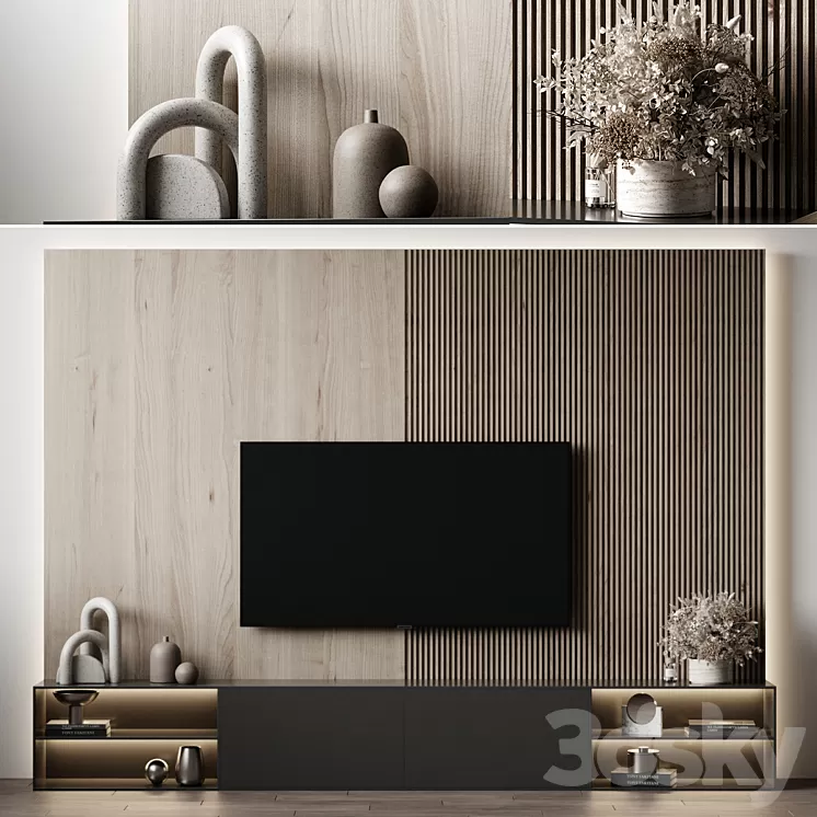 TV Wall 3 3D Model
