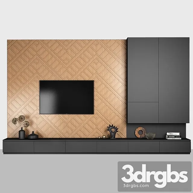 TV Wall 3 3D Model Download