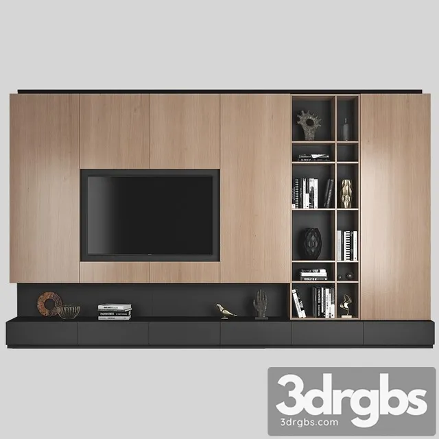 TV Wall 3D Model Download
