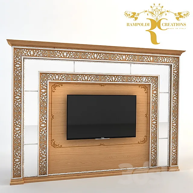 TV wall Rampoldi 3D Model TV wall Rampoldi 3D Model
