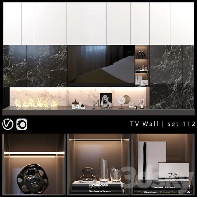 TV Wall | set 112 3DModel