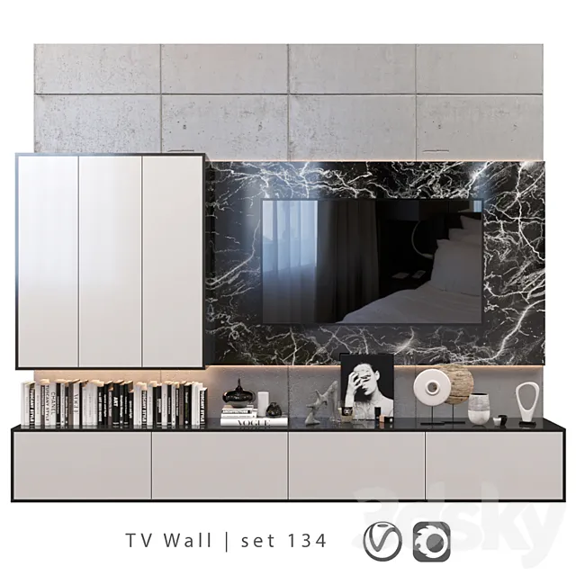 TV Wall | set 134 3DModel