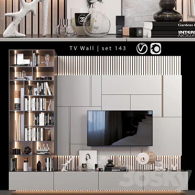 TV Wall | set 143 3DModel